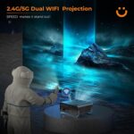 ویدئو پروژکتور تصویری بلوتوث وای فای 5G YABER V10| با 2 سال گارانتی و مهلت تست - تصویر 3
